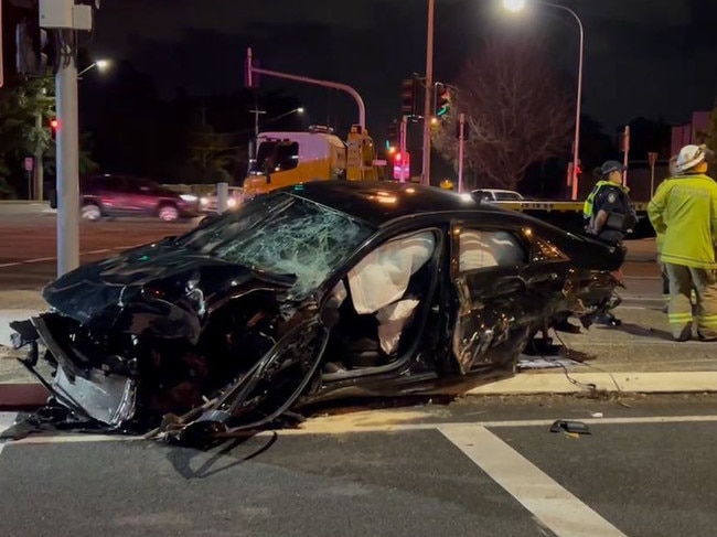 Itâs alleged the injured teen was a passenger in a stolen black Hyundai I30 when it was travelling north on Beckett Rd at Bridgeman Downs. Picture: Brisbane Incident Alerts