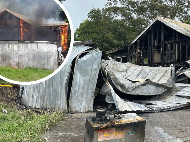 House factory fire near Lennox Head.