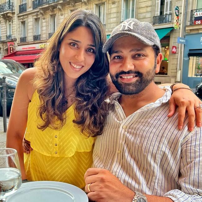 Rohit Sharma and Ritika Sajdeh. Photo: Instagram.