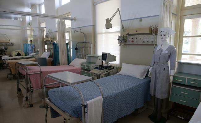 Inside one of the wards.