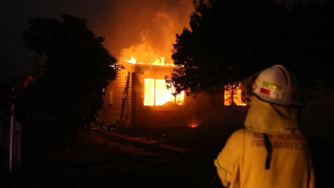 A number of homes in the Snowy Mountains town of Batlow were lost overnight. Picture: Rohan Kelly