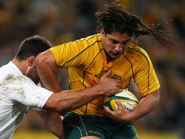 Saia Fainga’a in his playing days with the Wallabies