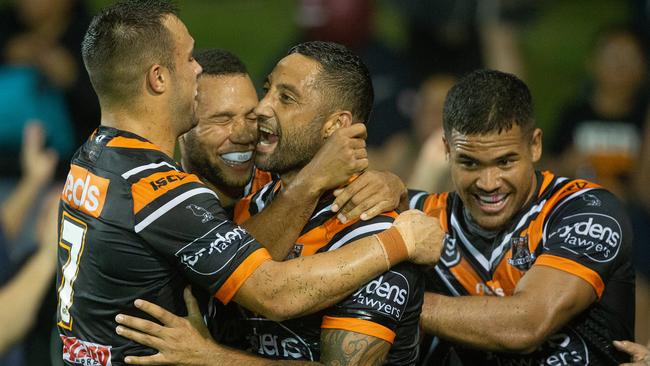 Benji Marshall has been in fantastic form for the table-topping Tigers. Picture: AAP