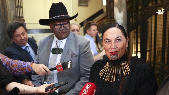 Maori Party co-leaders Rawiri Waititi and Debbie Ngarewa-Packer. Picture: Hagen Hopkins/Getty Images