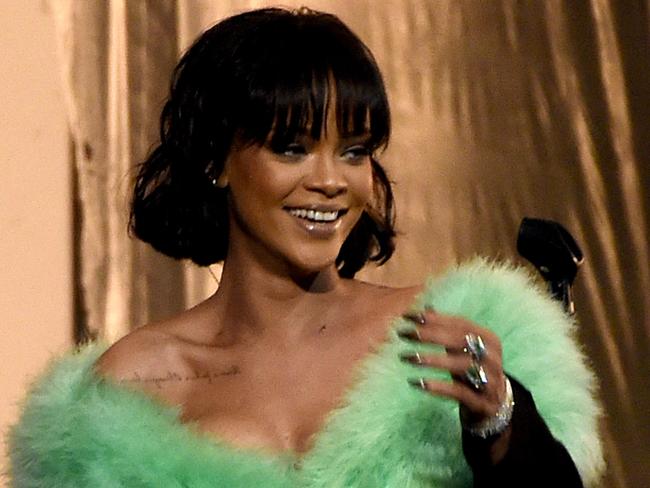 Rihanna also received eight Grammy nominations.  Picture:  AP