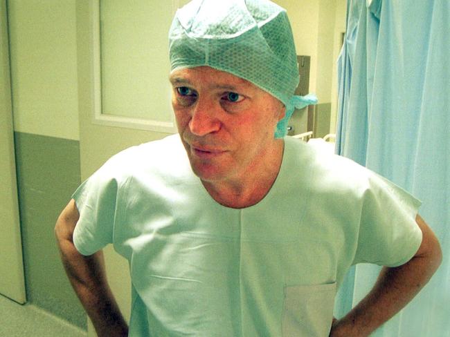 04/09/2002. Royal Melbourne Hospital  brain tumour operation on Anthony Miceli done by Professor Andrew Kaye. This is Professor Kaye.