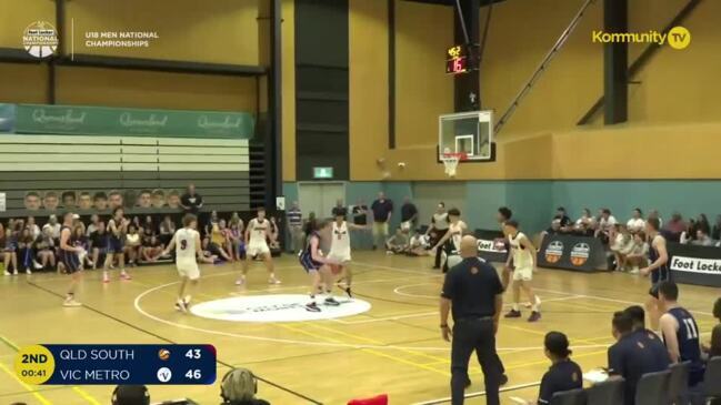 Replay: Queensland South v Vic Metro (U18 Men) - Basketball Australia Under-18 National Championships and Junior Wheelchair Championships Day 4