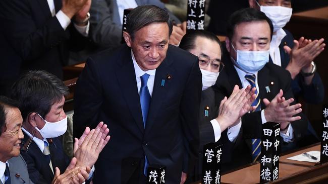 Japan's new prime minister Yoshihide Suga. Picture: AFP