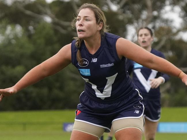 VAFA Big V game against Perth Football League. WomenÃ¢â¬â¢s game.  Victorian player Bree Doyle. Picture: Valeriu Campan