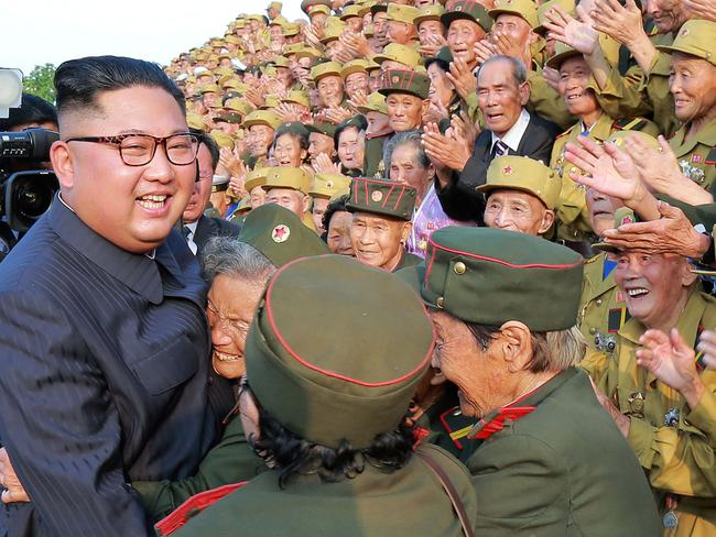 Everybody loves Kim Jong Un ... or else. Picture: AFP PHOTO