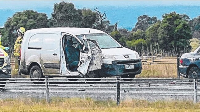 Crash in Flynn after man stopped to help fix his son's tyre.