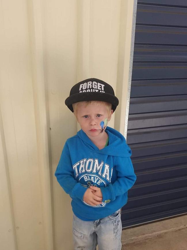 Taylen Swanson was four-years-old when he died from head injuries sustained in a car crash caused by Michelle Newton's inattention which resulted her vehicle veering onto the incorrect side of the road and crashing head-on into Taylen's mother's car on September 18, 2016, on the Burnett Highway at Bouldercombe. Taylen's mother Kel Williams supplied photos of her beloved son after Newton was sente