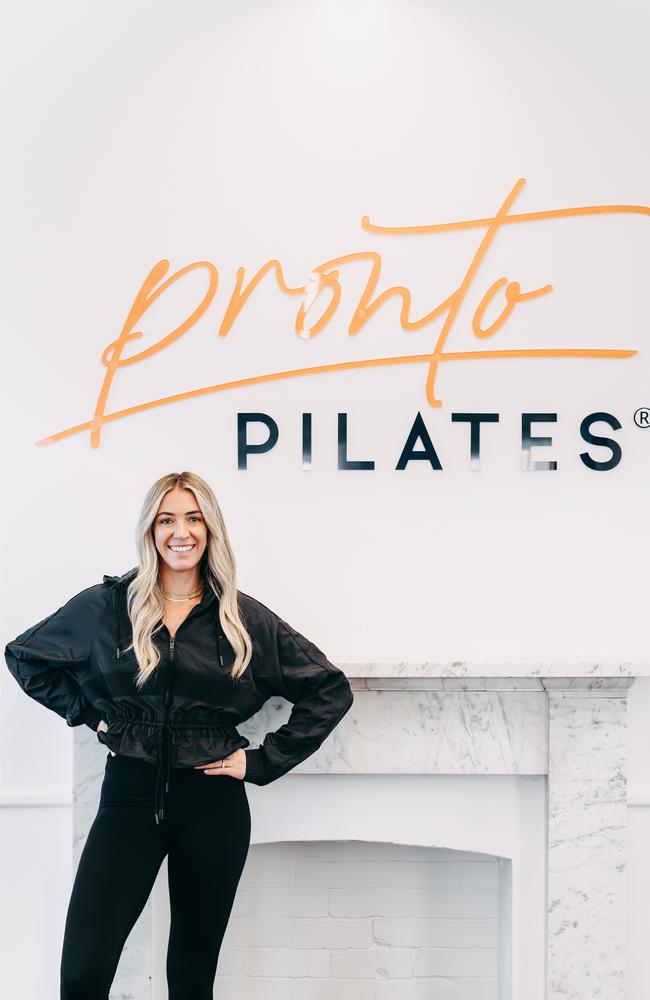 Emma Shelton runs Pronto Pilates with Steve Anson. Picture: Supplied