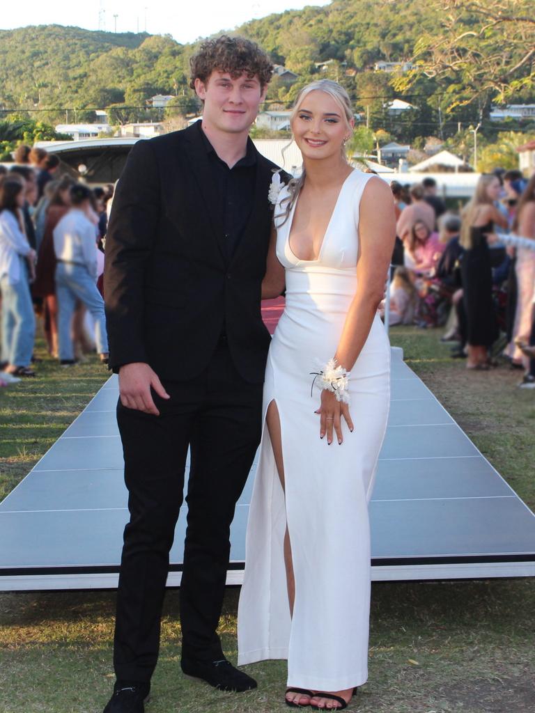 Skyla and Lincoln at the St Ursula's College Formal.