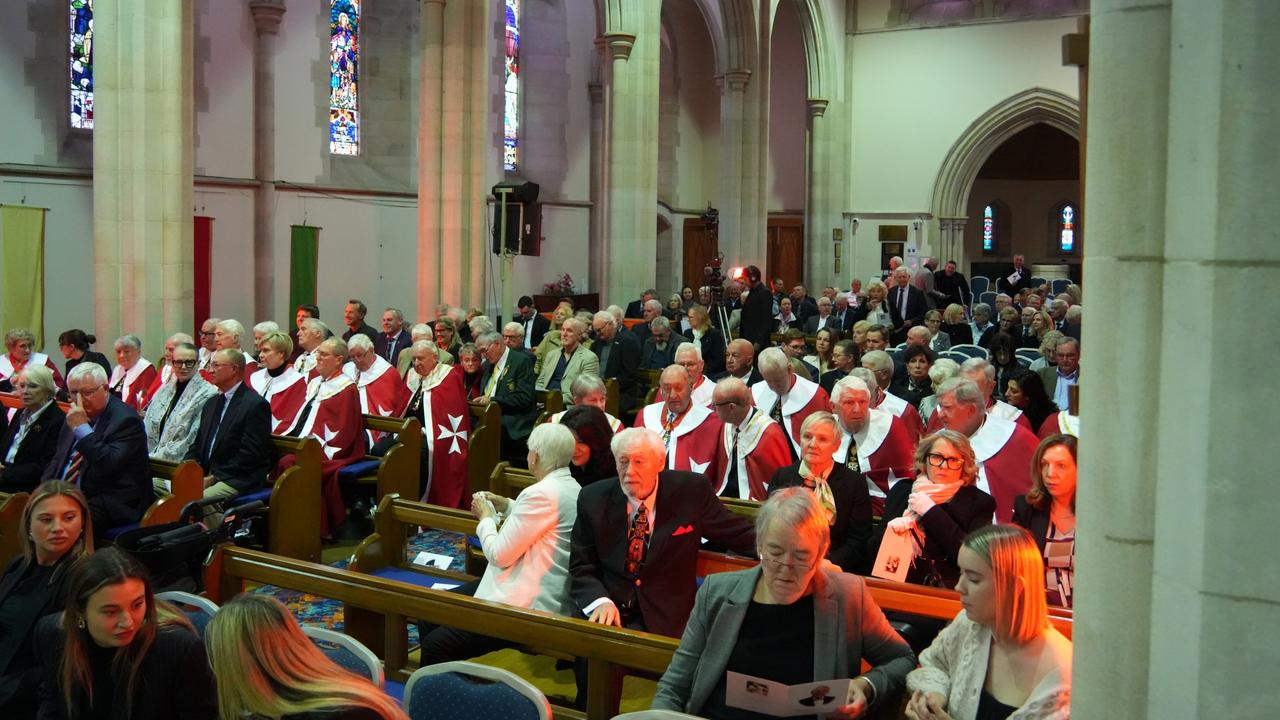 Clive Armitage's funeral service at St Luke's Anglican Church, Toowoomba.