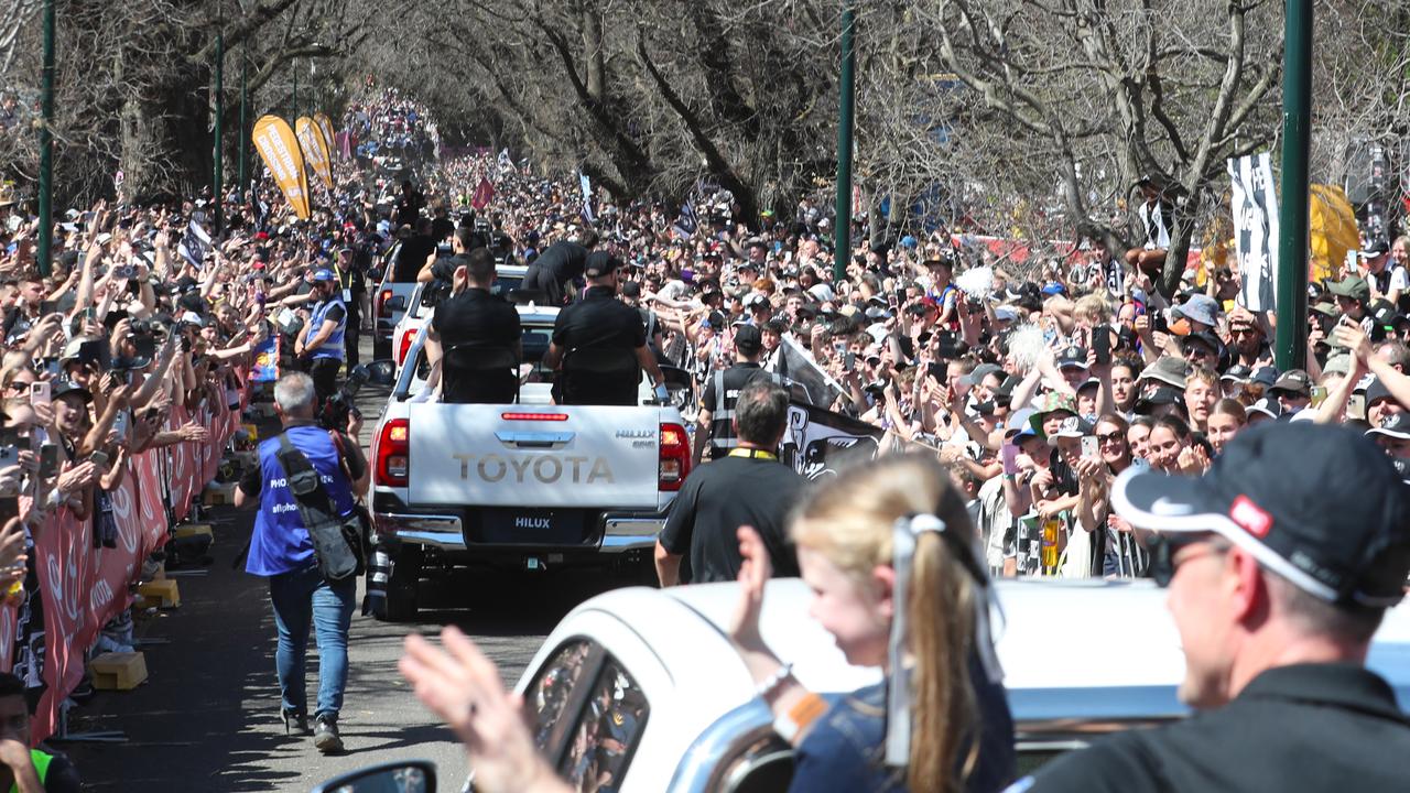 The event eventually carried on, with more than 100,000 adoring fans lining the streets. Picture: NCA NewsWire / David Crosling