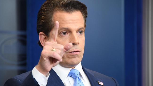 Anthony Scaramucci lasted just 11 days in the White House. Picture: AFP/Jim Watson