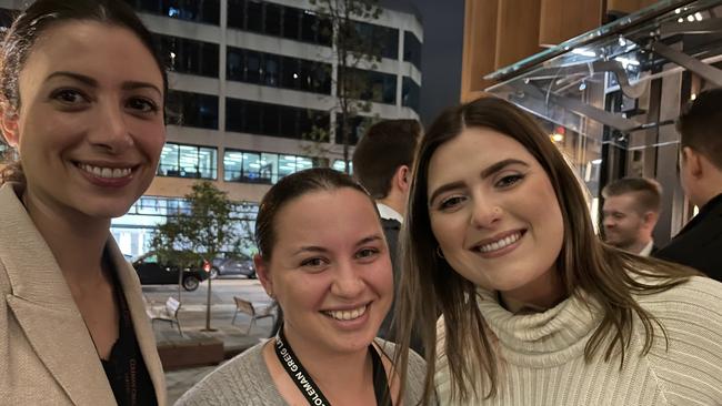 Alex Tsingoida, Manuela Palucci and Marissa Aragona.