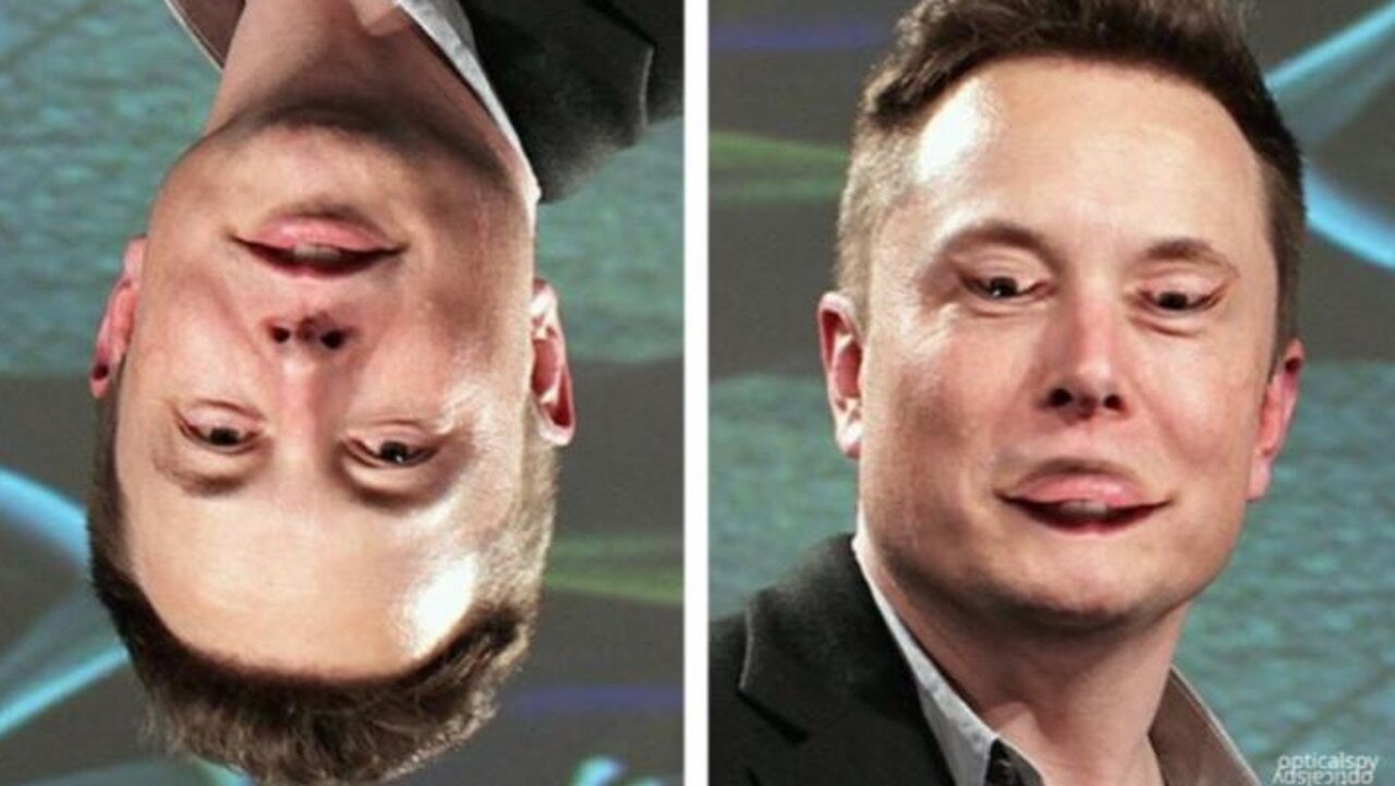 When you flip the photo over, you can easily see there’s something wrong.