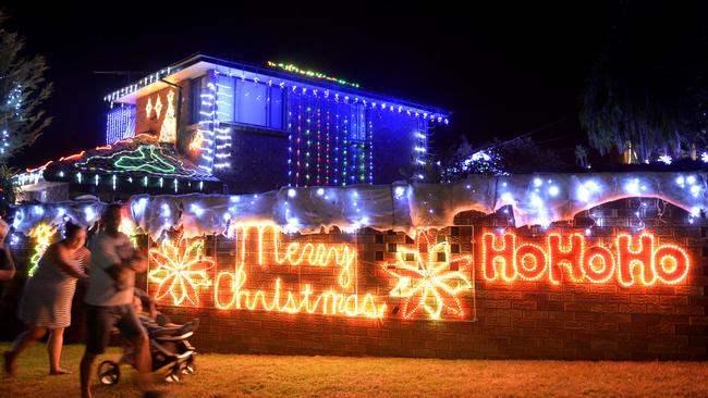 A visit to the Christmas lights’ display in Borgnis Ave, Davidson has become a tradition for many families, but due to COVID concerns, organisers have cancelled this year’s event. Picture: Jeremy Piper