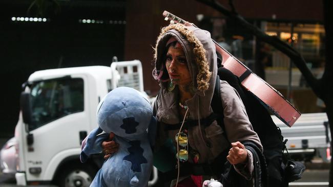 Ms Goodson carried a Stitch toy and a guitar to court. Picture: NCA NewsWire / Gaye Gerard