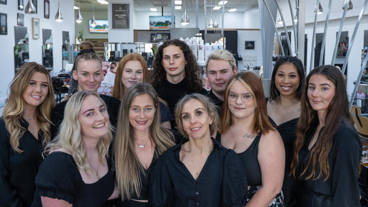 Lanyi Kennedy, Kate Long, Ellysa Reid, Jaden Brook, Rance Boreham, Wim Brennan, Gema Smoothey, Vicki Schofield, Jamie Jack, Christine Skennerton and Brittany Kimber. Hair Review has been voted Gympie's favourite hair salon of 2023. Congratulations! Picture: Christine Schindler