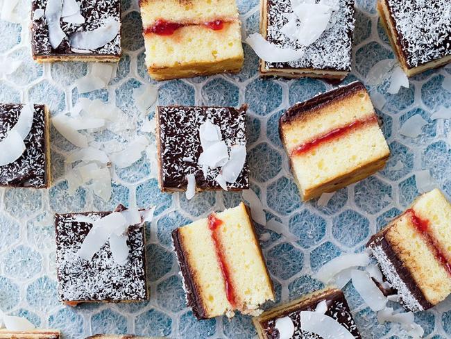 Panna cotta lamington cake.