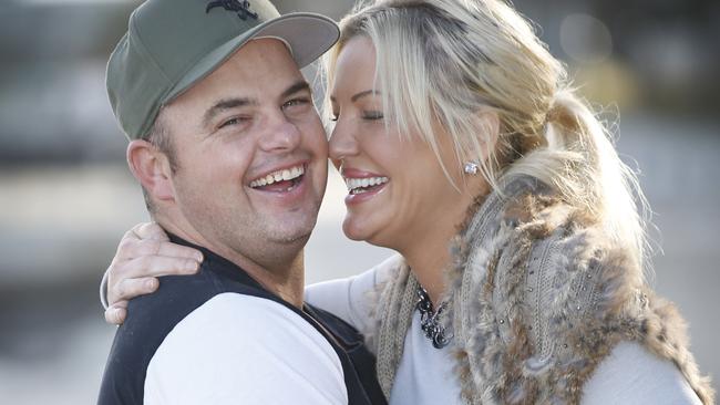 Brynne Gordon and fiance Brett Hunter announced their engagement last month. Picture: David Caird