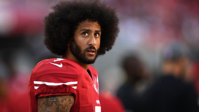 Former San Francisco 49ers quarterback Colin Kaepernick.