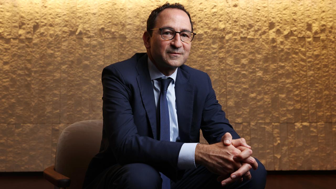 Jon Gray, the global president and chief operating officer of Blackstone in Sydney on Wednesday. He believes the US will start cutting interest rates later this year. Picture: John Feder