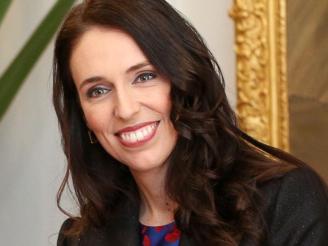 WELLINGTON, NEW ZEALAND - OCTOBER 26:  Prime Minister Jacinda Ardern, former Labour leader Andrew Little and Governor-General Dame Patsy Reddy pose during a swearing-in ceremony at Government House on October 26, 2017 in Wellington, New Zealand. After failing to win an outright majority in the general election on September 23, Labour entered into a coalition agreement with the New Zealand First and Greens parties.  (Photo by Hagen Hopkins/Getty Images)