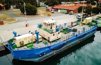 The self propelled water fuel lighter (SPWFL)<i> Wyulda </i>is currently located in Western Australia.                        <a class="capi-image" capiId="ca7ec836c73842db371933bef7ba9b1e"></a>