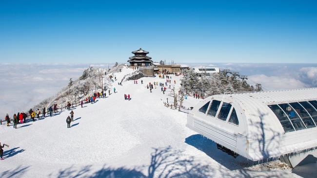 South Korea’s Mount Deogyusan ski resort.