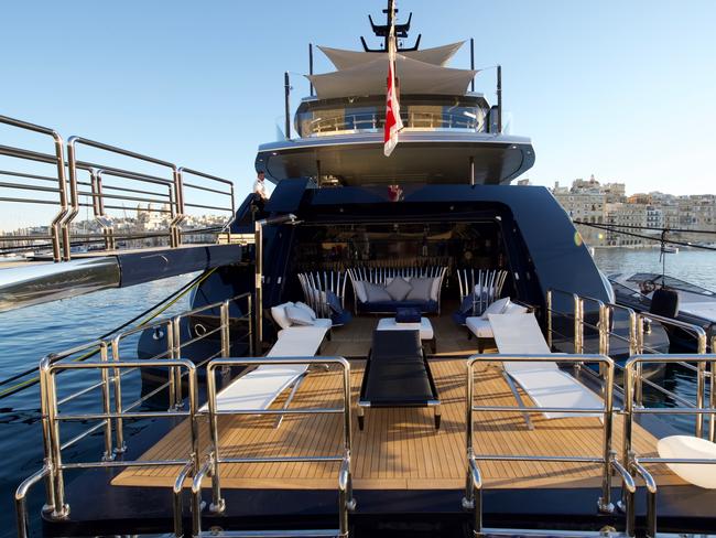 The Sarastar superyacht is the perfect place for models and moguls to mix. Picture: Burgess Yachts