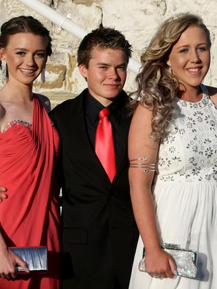 L to R: Prudence Raspin, Tyler Higgs, Chloe Read and Lucas Parket at the Triabunna High School Formal at Roaring Grill on Thursday 27 November 2014 Pic Carolyn Docking