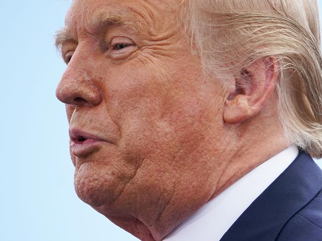 US President Donald Trump speaks on the environment at the Jupiter Inlet Lighthouse and Museum in Jupiter, Florida on September 8, 2020. (Photo by MANDEL NGAN / AFP)