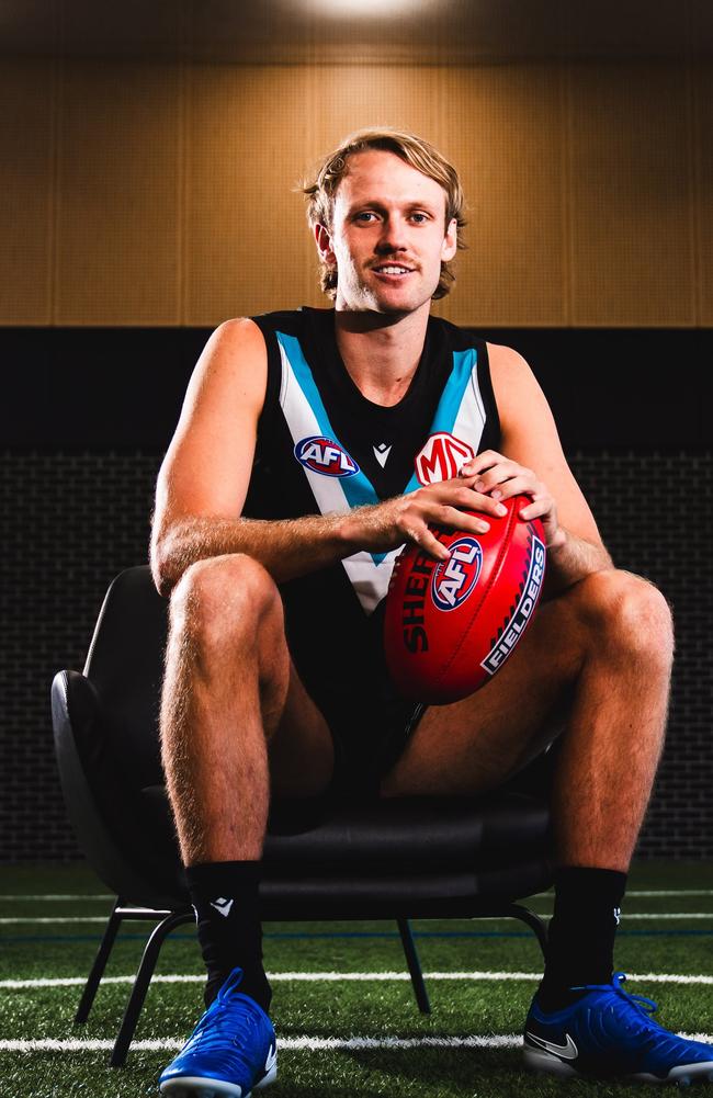 Jack Lukosius was sent from Gold Coast to Port Adelaide. Picture: Port Adelaide