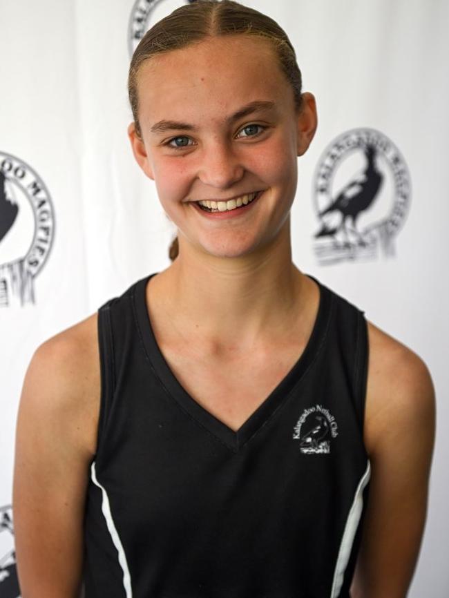 The young netballer has been identified as a player to watch. Picture: Supplied