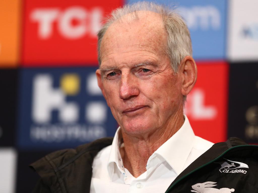 Bennett has coached the Rabbitohs to the finals in each of his three seasons in the hot seat. Picture: Chris Hyde / Getty Images