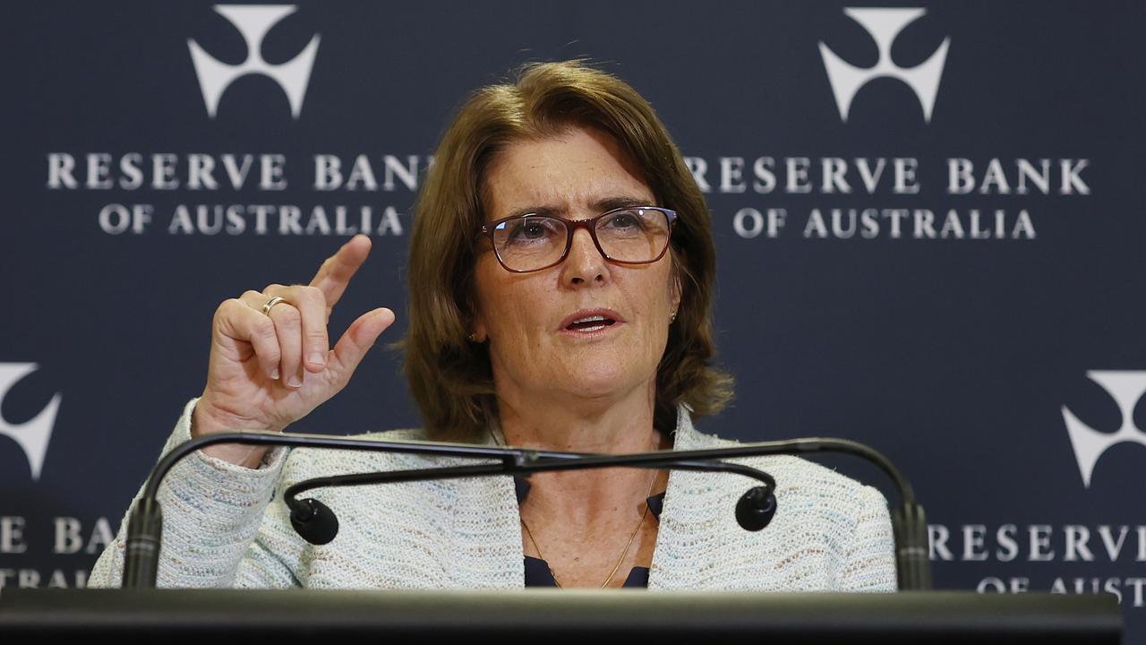 Governor Michele Bullock fronted up for a grilling after the board meeting. Picture: NCA NewsWire / Dylan Coker