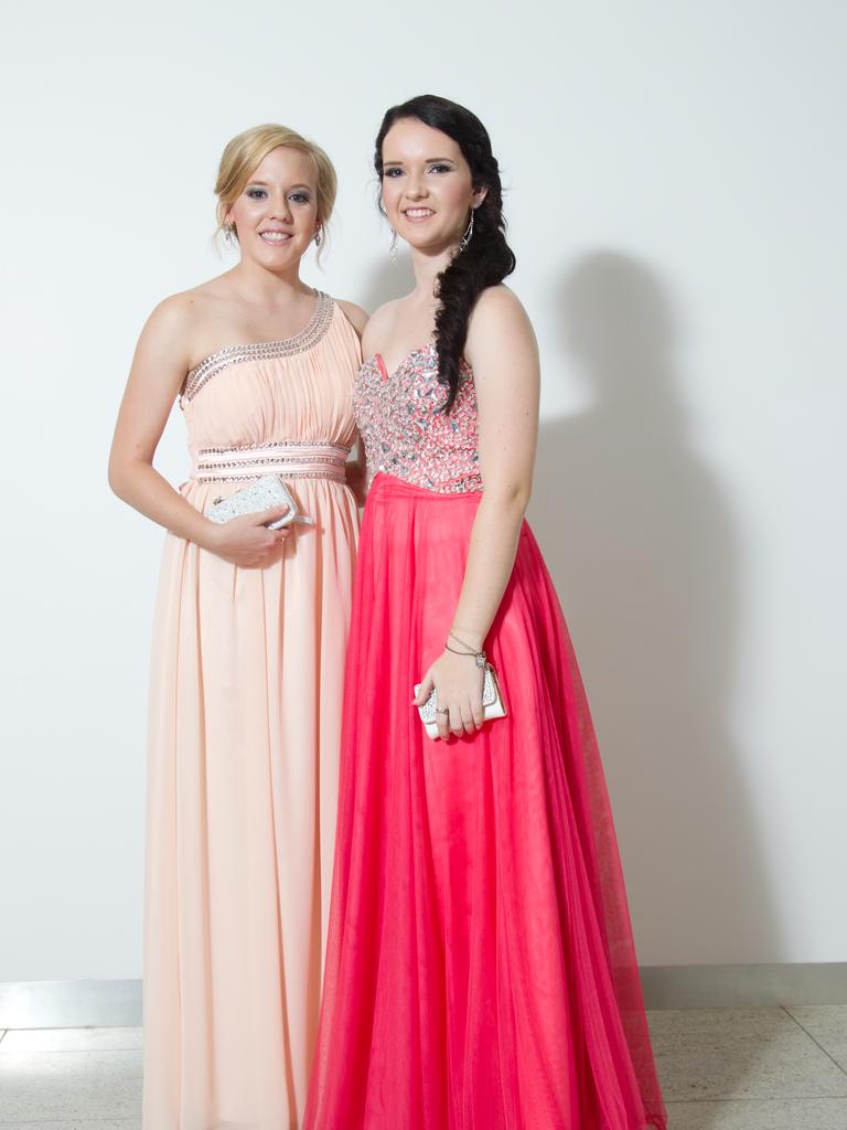 Rhiannon McLeod and Shani Williams at the 2012 Kormilda College formal. Picture: SHANE EECEN / NT NEWS