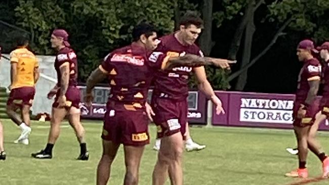 Albert Kelly calls the shots at Broncos training.