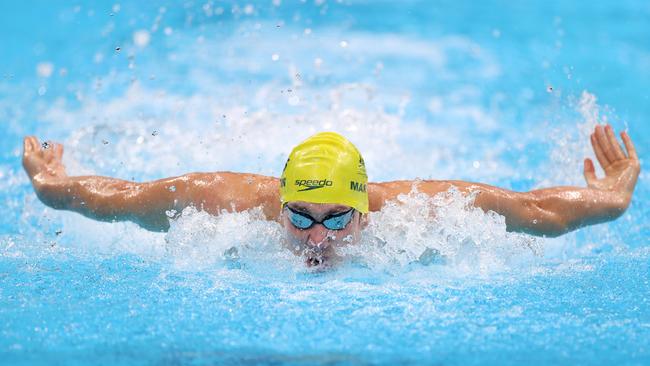 Will Martin competes in the men’s 4x100m medley relay.