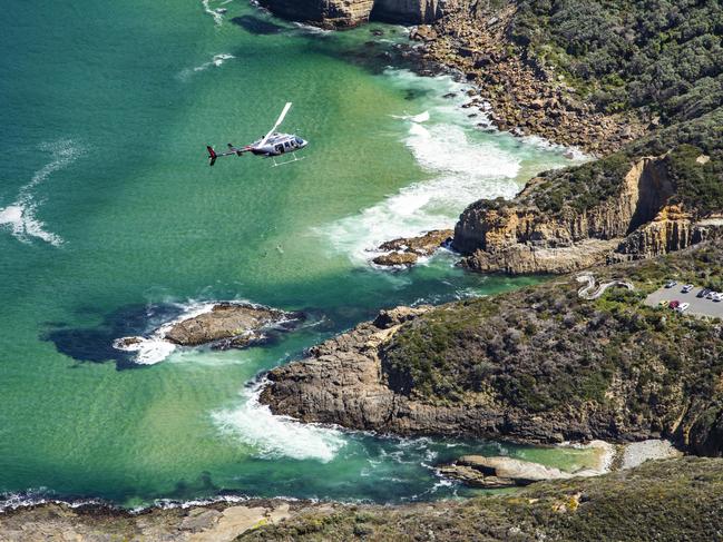 The dramatic coastline of the Tasman Peninsula. Picture: Paul Hoelen Photography