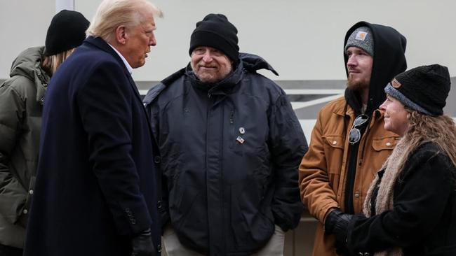 Donald Trump tours areas devastated by Hurricane Helene to assess recovery efforts in Swannanoa, North Carolina. Picture: Reuters.