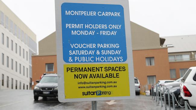 Montpelier carpark operated by Sultan Parking. Edwin Johnstone Hobart City Council candidate is unhappy about the lack of long term parking available in the Hobart CBD. Picture: Nikki Davis-Jones