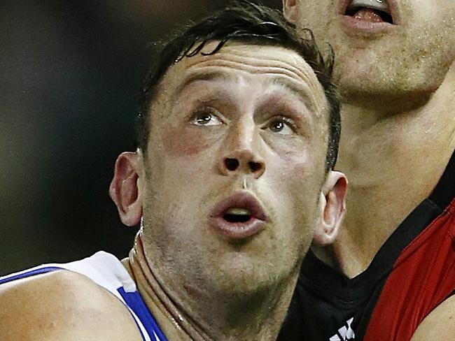 North Melbourne v Essendon todd Goldstein & Shaun McKernan Picture:Wayne Ludbey