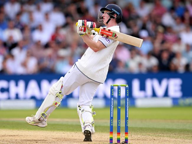 Bazball specialist Harry Brook made crucial runs for England at Headingley. Picture: Stu Forster/Getty Images