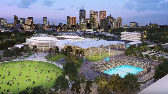 It is hoped the Melbourne Park works will attract more blockbuster events.