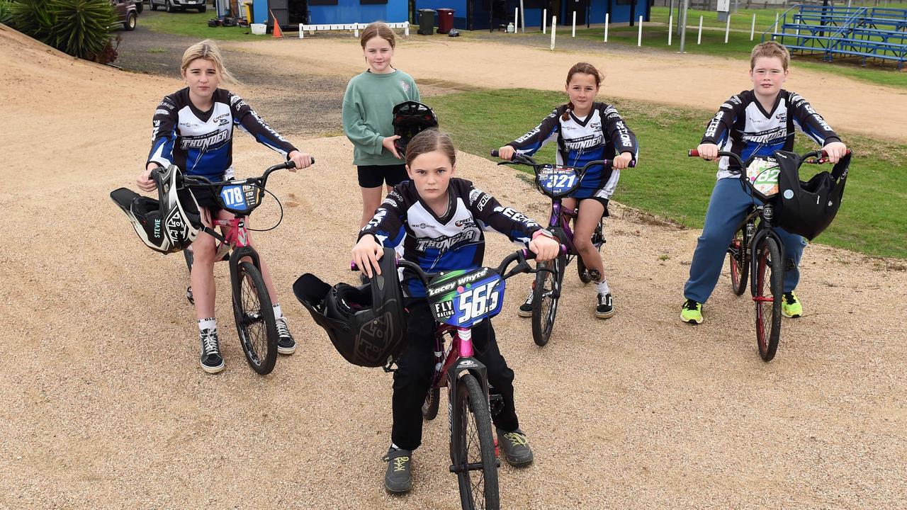 The Geelong BMX Club are asking council to build a changeroom and toilets.

Stevie Holloran, Tyra Cobain, Lacer Whyte, Drew Holloran and Jackson Taylor.